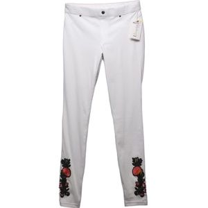 Utopia Buttercup Patched White Jean Leggings S